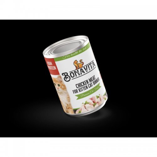 Bonavita Canned Chicken Meat Kitten Food Box (20'Pcs)