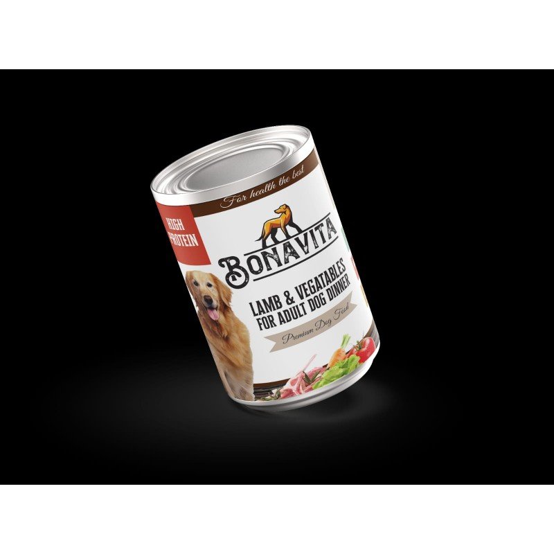 Bonavita Red Meat Canned Adult Dog Food Box (20'Pcs)