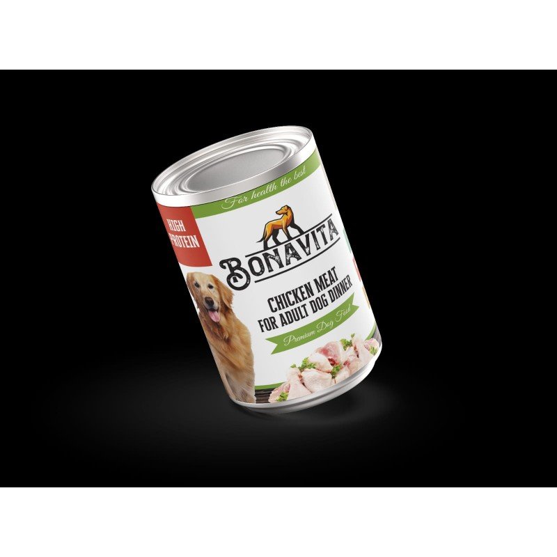 Bonavita Canned Chicken Adult Dog Food Box (20'Pcs)
